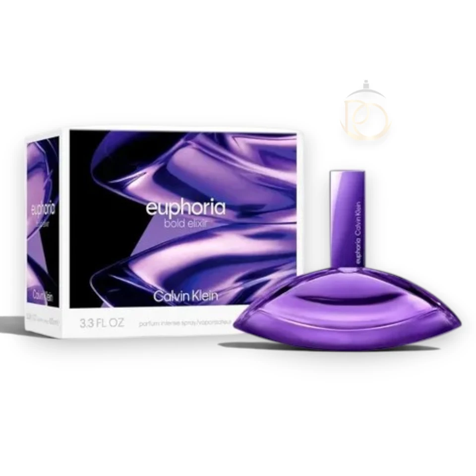 Euphoria Bold Elixir Parfum, fragancia intensa y sofisticada con notas frescas, florales y cálidas.