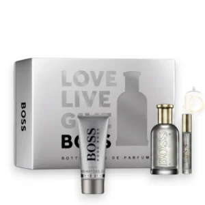 Perfume Hugo Boss Bottled EDP Estuche 3PZs con fragancia y complementos en elegante caja de regalo