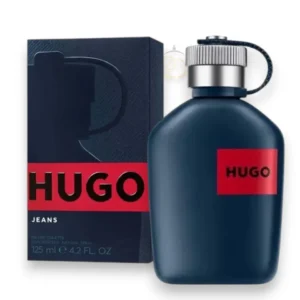 Hugo Jeans EDT: fragancia juvenil con notas cítricas, aromáticas y amaderadas.