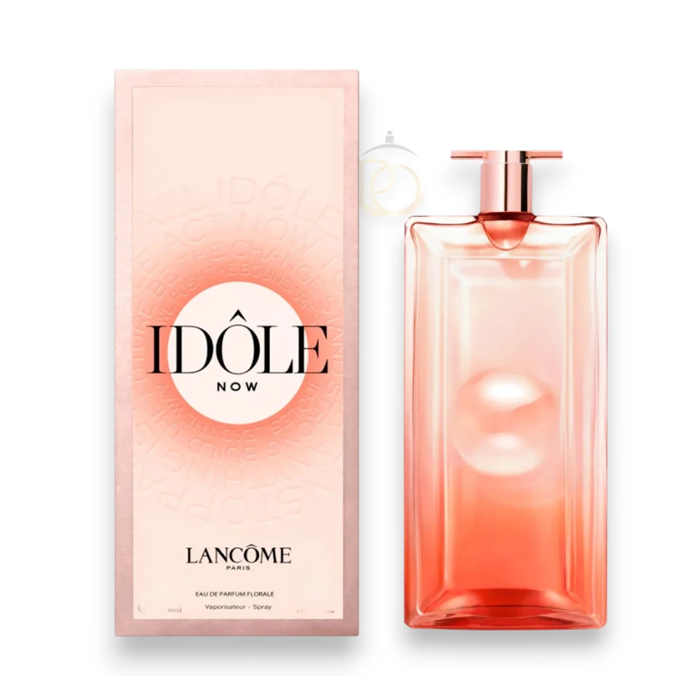 Idole Now Lancome EDP, fragancia femenina con frescura floral y base cálida de vainilla y almizcle.