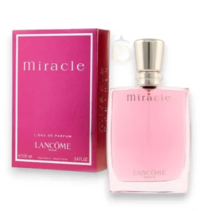 Miracle Lancome EDP, fragancia luminosa y fresca con notas frutales, florales y cálidas.