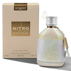 Nitro White Intensely EXTDP: fragancia masculina con notas frescas, especiadas y cálidas.