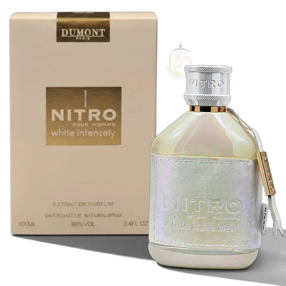 Nitro White Intensely EXTDP: fragancia masculina con notas frescas, especiadas y cálidas.