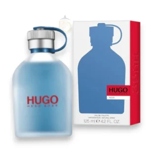 Now Hugo Boss EDT 125ml: fragancia masculina con notas cítricas, herbales y cálidas.