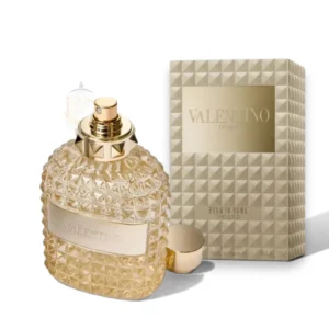 Uomo Born In Roma The Gold EDT, fragancia masculina intensa con notas cítricas, especiadas y amaderadas.