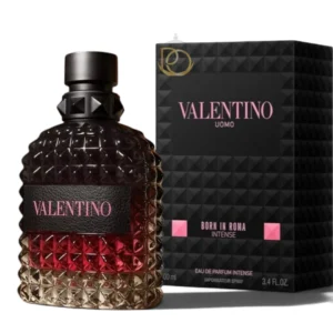 Uomo Born In Roma Intense EDP, fragancia masculina intensa con notas especiadas, aromáticas y amaderadas.