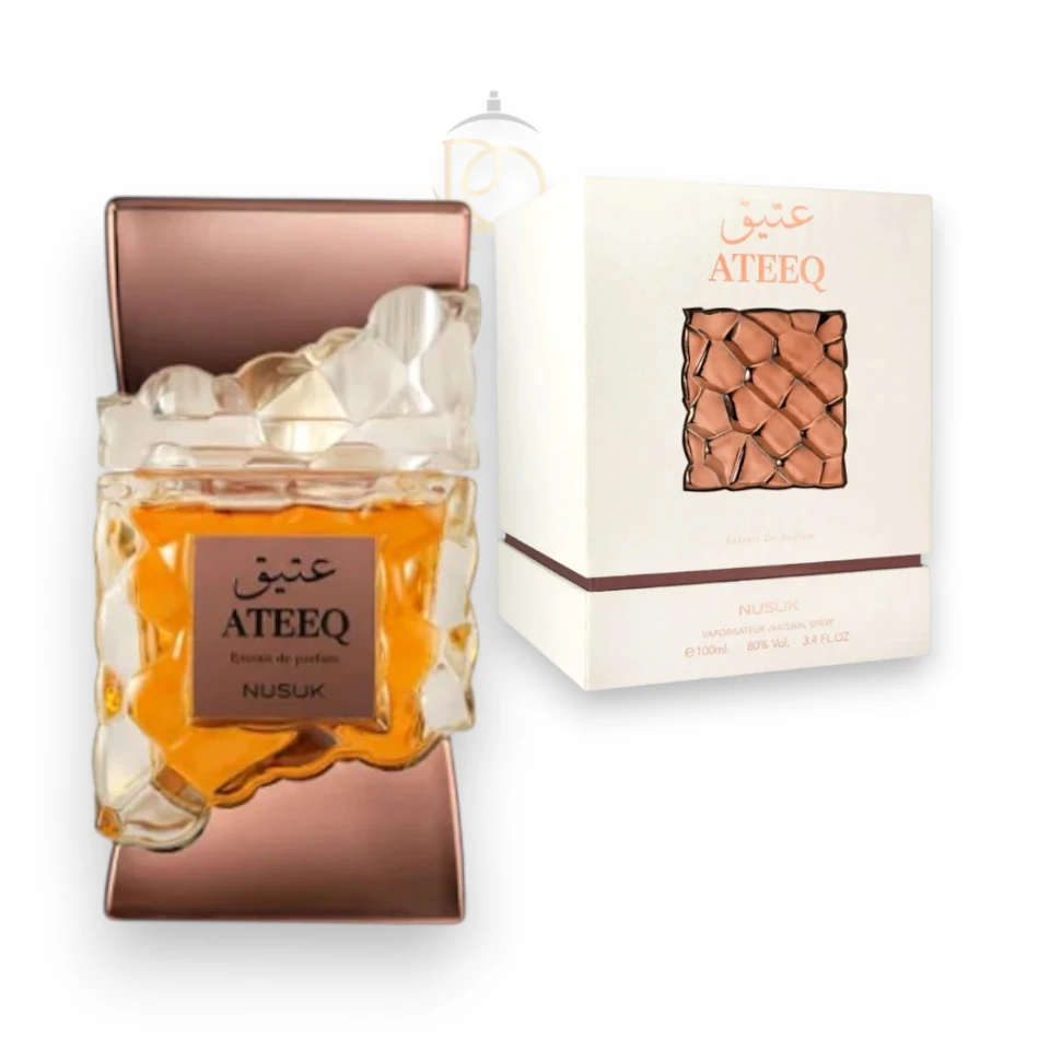un perfume oriental intenso con notas cítricas, florales y amaderadas que dejan una huella inolvidable.