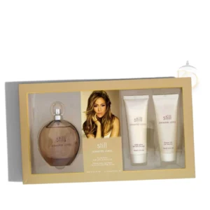 Estuche Still EDP 3PZS con perfume y complementos, símbolo de serenidad, belleza y elegancia.