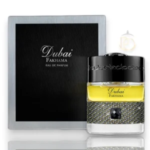 Perfume elegante con salida cítrica, corazón floral y base cálida de oud y ámbar.