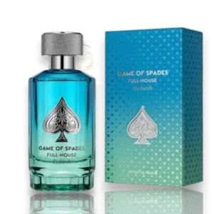 Perfume masculino con salida cítrica, corazón aromático y base cálida de maderas y almizcle.
