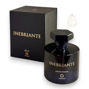 Perfume Hinode Inebriante EDP en frasco de lujo, símbolo de seducción, elegancia y magnetismo.