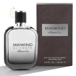 Perfume Mankind EDT en moderno frasco con detalles en cuero, símbolo de éxito, elegancia y carácter.