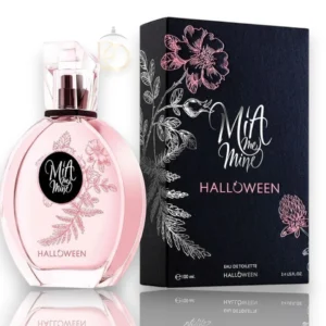 un perfume femenino con notas cítricas, florales y cálidas que transmiten frescura y encanto.