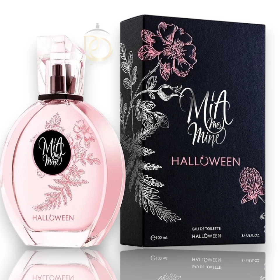 un perfume femenino con notas cítricas, florales y cálidas que transmiten frescura y encanto.