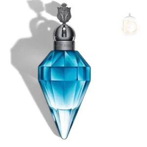 Perfume Royal Revolution EDP en frasco azul con forma de joya, símbolo de poder y sofisticación.