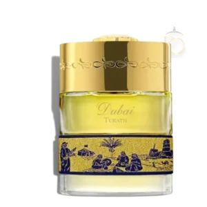 Perfume elegante con salida cítrica, corazón floral y base cálida de oud y ámbar.